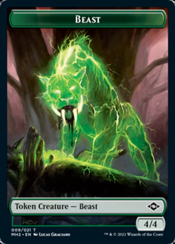Beast Token [Modern Horizons 2 Tokens] Magic: The Gathering