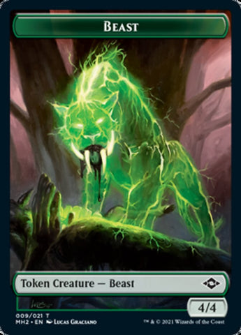 Beast Token [Modern Horizons 2 Tokens] Magic: The Gathering