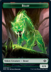 Beast // Treasure (20) Double-Sided Token [Modern Horizons 2 Tokens] Magic: The Gathering