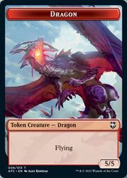 Dragon // Dragon Spirit Double-Sided Token [Dungeons & Dragons: Adventures in the Forgotten Realms Commander Tokens] Magic: The Gathering