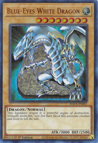 Blue-Eyes White Dragon (Duel Terminal) [HAC1-EN001] Parallel Rare Yu-Gi-Oh!