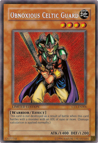 Obnoxious Celtic Guard [CT1-EN006] Secret Rare Yu-Gi-Oh!
