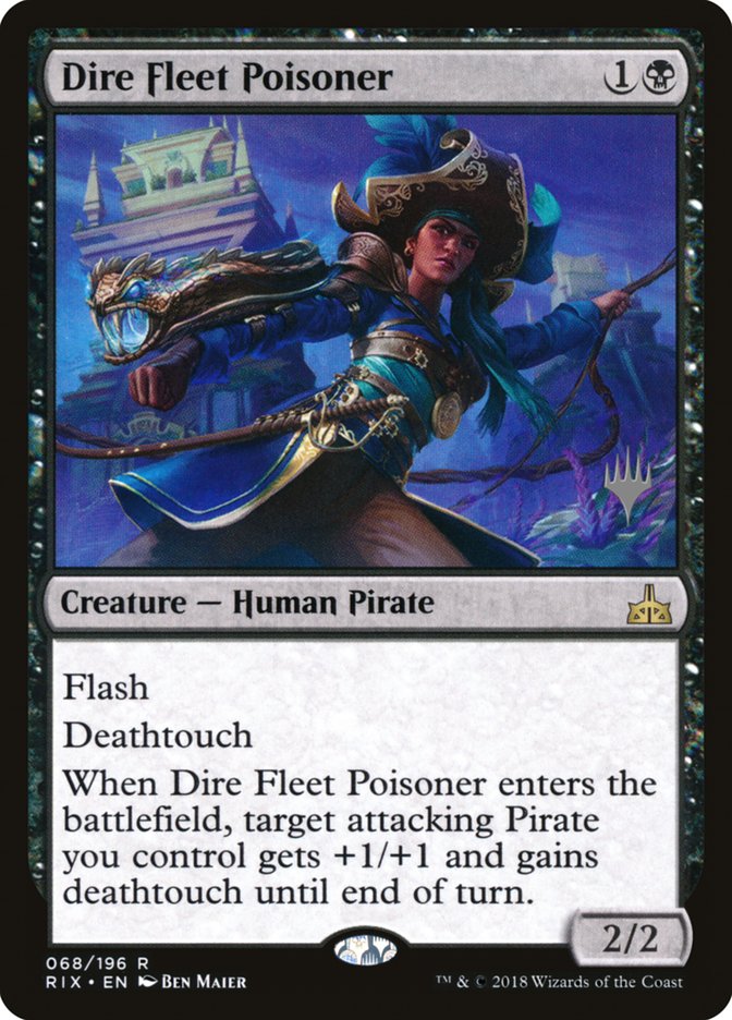 Dire Fleet Poisoner (Promo Pack) [Rivals of Ixalan Promos] Magic: The Gathering