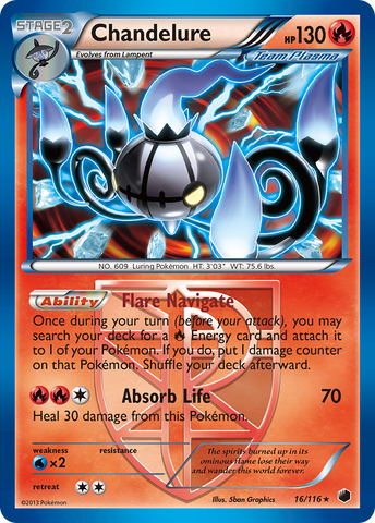 Chandelure (16/116) [Black & White: Plasma Freeze] Pokémon