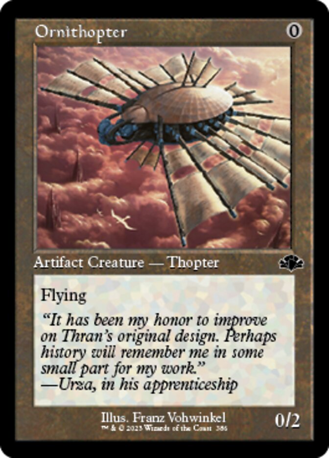 Ornithopter (Retro) [Dominaria Remastered] Magic: The Gathering