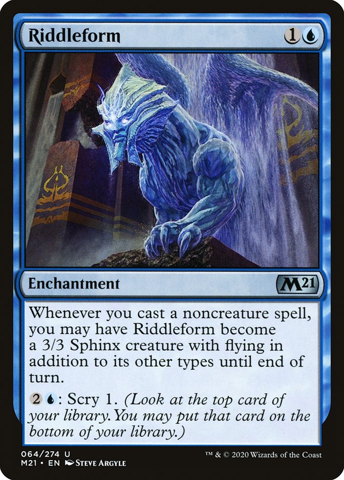Riddleform [Core Set 2021] Magic: The Gathering