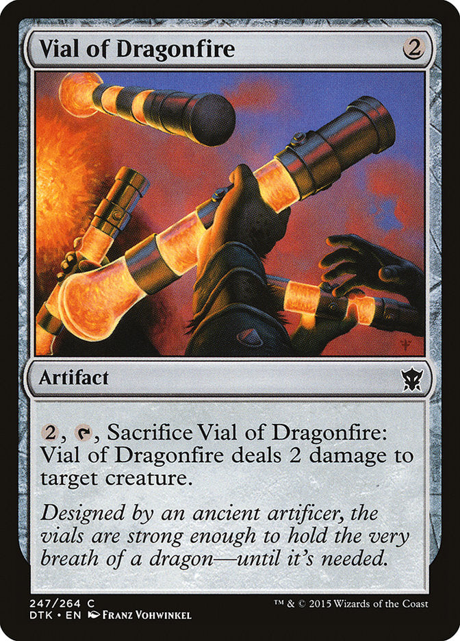 Vial of Dragonfire [Dragons of Tarkir] Magic: The Gathering