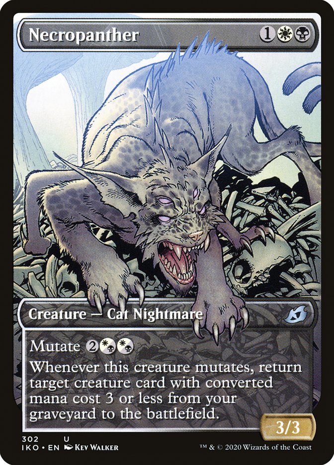 Necropanther (Showcase) [Ikoria: Lair of Behemoths] Magic: The Gathering