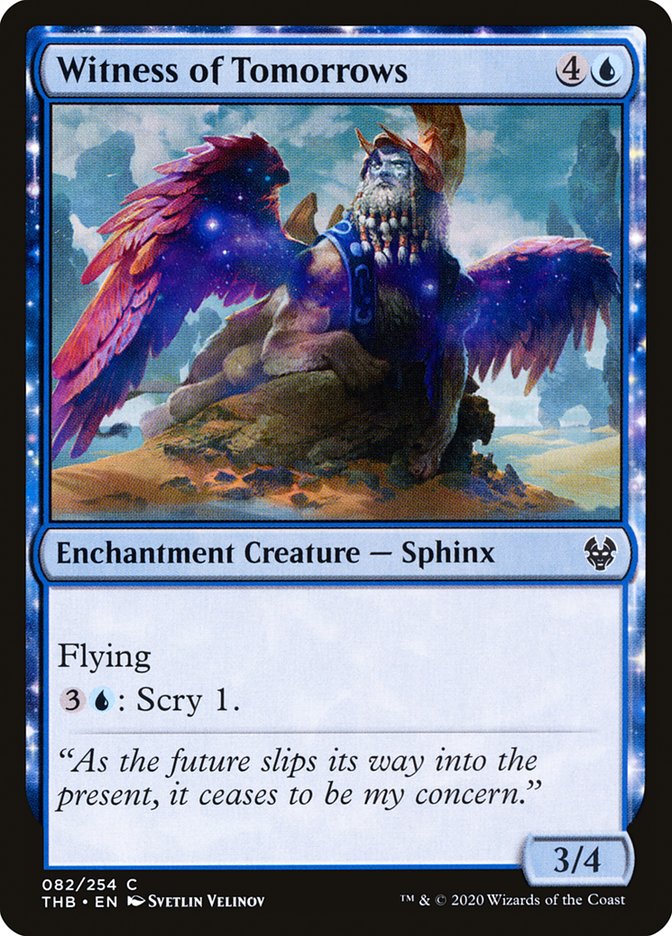 Witness of Tomorrows [Theros Beyond Death] Magic: The Gathering