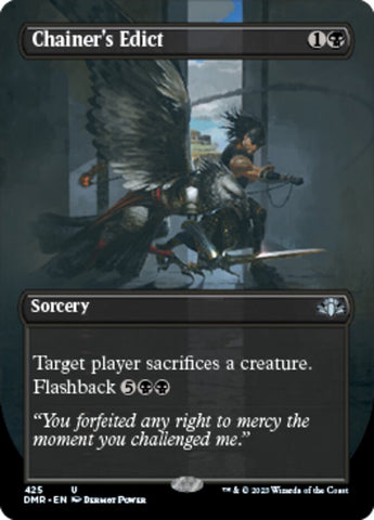 Chainer's Edict (Borderless Alternate Art) [Dominaria Remastered] Magic: The Gathering
