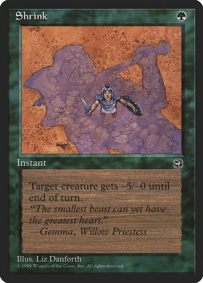 Shrink (Gemma Flavor Text) [Homelands] Magic: The Gathering