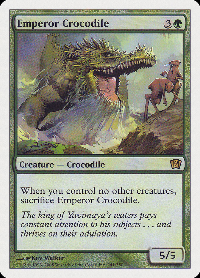 Emperor Crocodile [Ninth Edition] Magic: The Gathering
