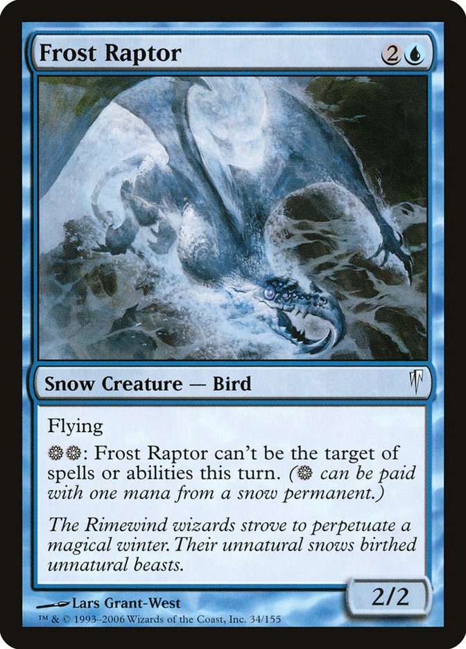 Frost Raptor [Coldsnap] Magic: The Gathering