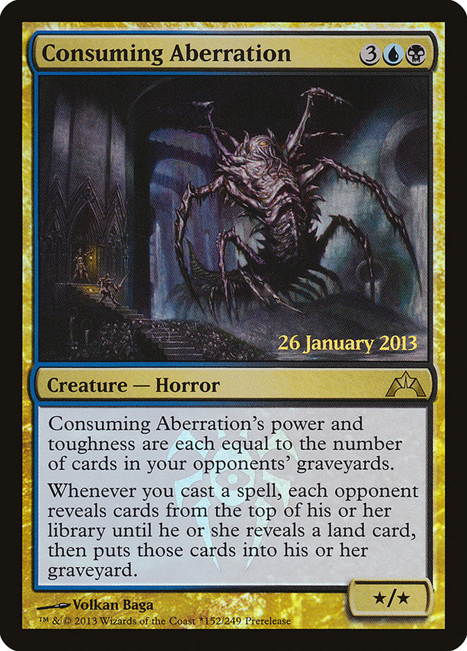 Consuming Aberration [Gatecrash Prerelease Promos] Magic: The Gathering
