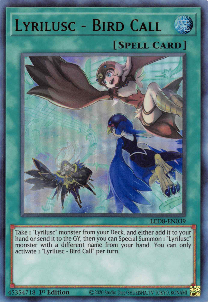 Lyrilusc - Bird Call [LED8-EN039] Ultra Rare Yu-Gi-Oh!