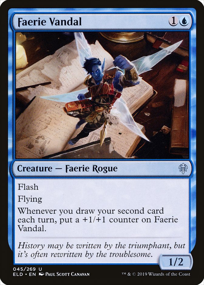 Faerie Vandal [Throne of Eldraine] Magic: The Gathering
