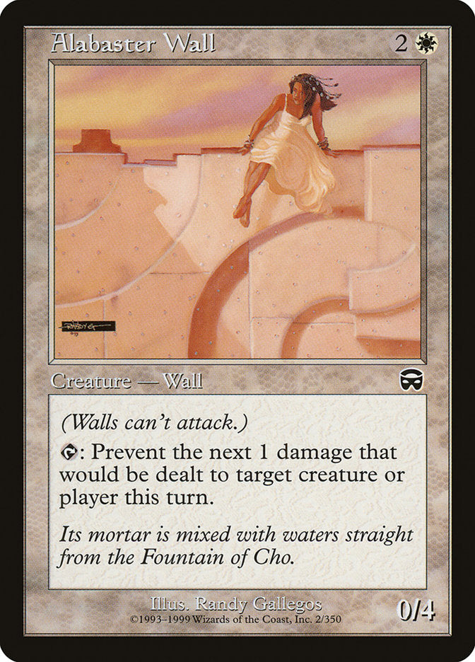 Alabaster Wall [Mercadian Masques] Magic: The Gathering