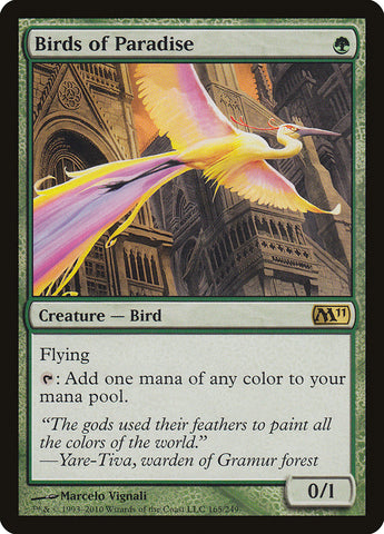 Birds of Paradise [Magic 2011] Magic: The Gathering