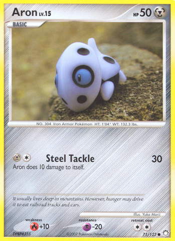 Aron (71/123) [Diamond & Pearl: Mysterious Treasures] Pokémon