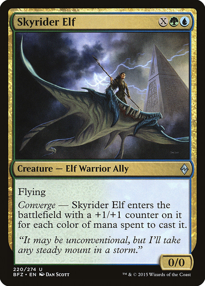 Skyrider Elf [Battle for Zendikar] Magic: The Gathering