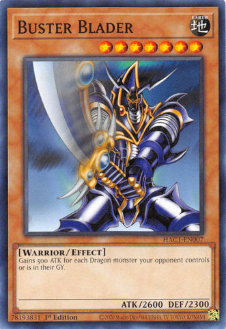 Buster Blader [HAC1-EN007] Common Yu-Gi-Oh!