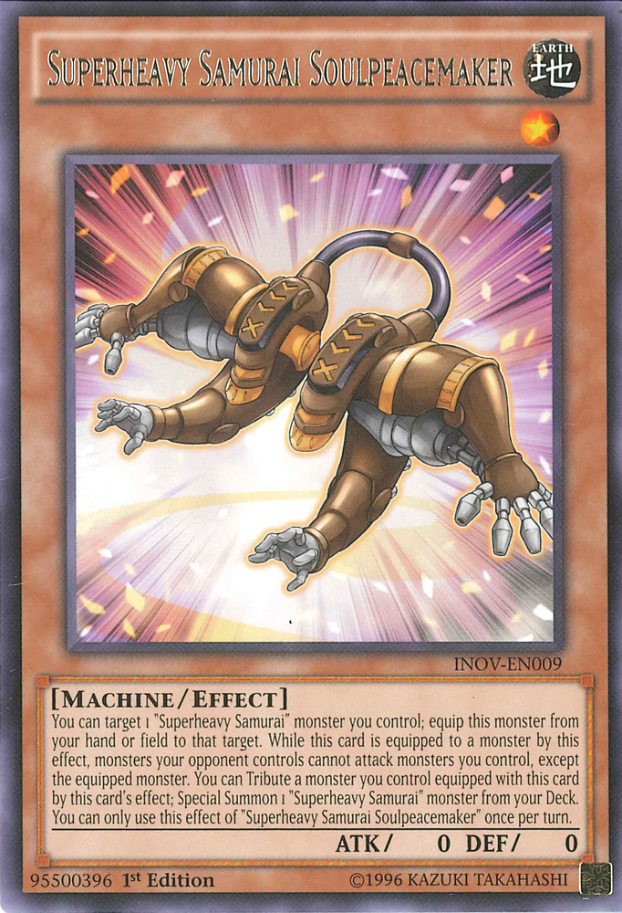 Superheavy Samurai Soulpeacemaker [INOV-EN009] Rare Yu-Gi-Oh!