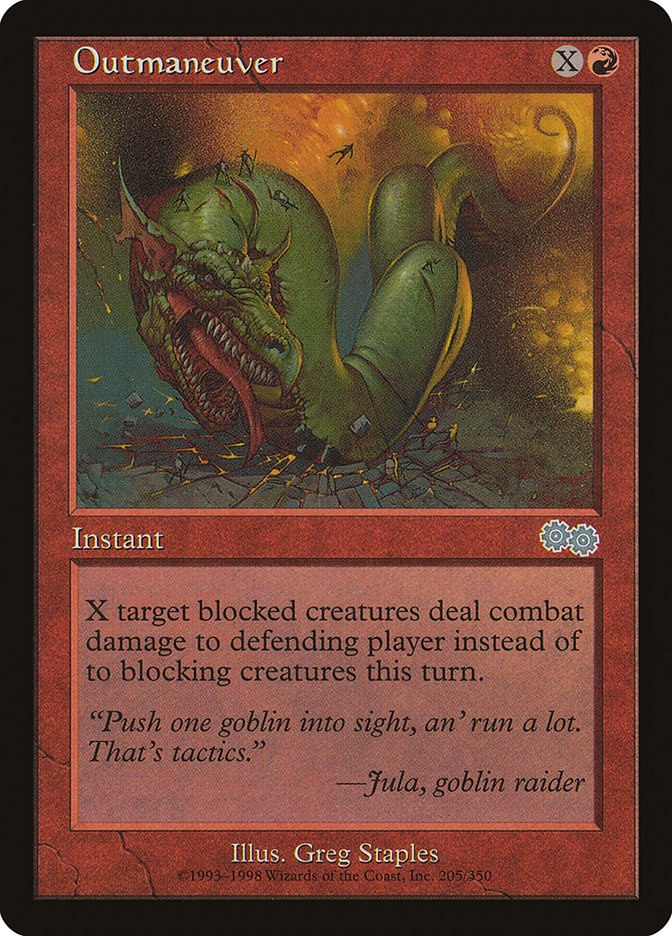 Outmaneuver [Urza's Saga] Magic: The Gathering