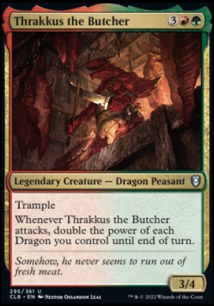Thrakkus the Butcher [Commander Legends: Battle for Baldur's Gate] Magic: The Gathering