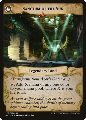 Azor's Gateway // Sanctum of the Sun [Rivals of Ixalan] Magic: The Gathering