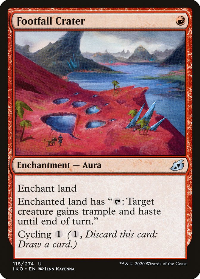 Footfall Crater [Ikoria: Lair of Behemoths] Magic: The Gathering