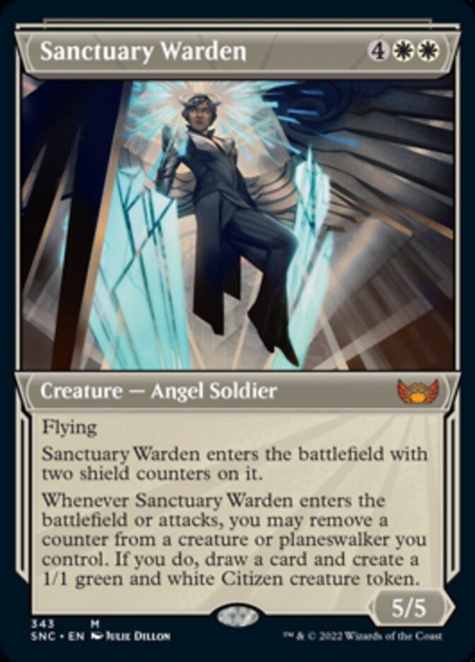 Sanctuary Warden (Showcase Art Deco) [Streets of New Capenna] Magic: The Gathering