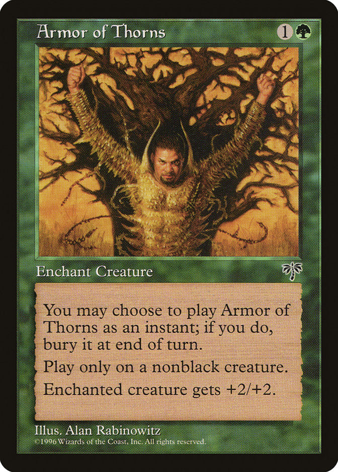 Armor of Thorns [Mirage] Magic: The Gathering