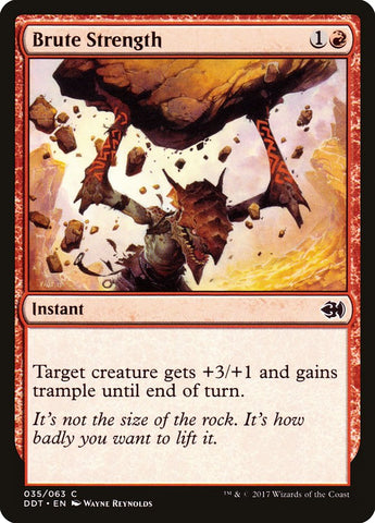 Brute Strength [Duel Decks: Merfolk vs. Goblins] Magic: The Gathering