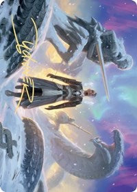 Search for Glory Art Card (Gold-Stamped Signature) [Kaldheim Art Series] Magic: The Gathering