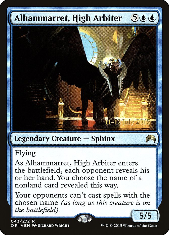 Alhammarret, High Arbiter [Magic Origins Prerelease Promos] Magic: The Gathering