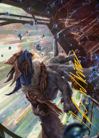 Change of Plans Art Card (Gold-Stamped Signature) [Streets of New Capenna Art Series] Magic: The Gathering