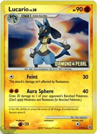 Lucario (6/130) [Burger King Promos: 2008 Collection] Pokémon