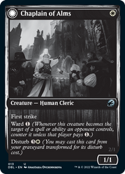 Chaplain of Alms // Chapel Shieldgeist [Innistrad: Double Feature] Magic: The Gathering