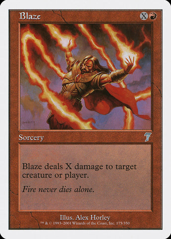 Blaze [Seventh Edition] Magic: The Gathering