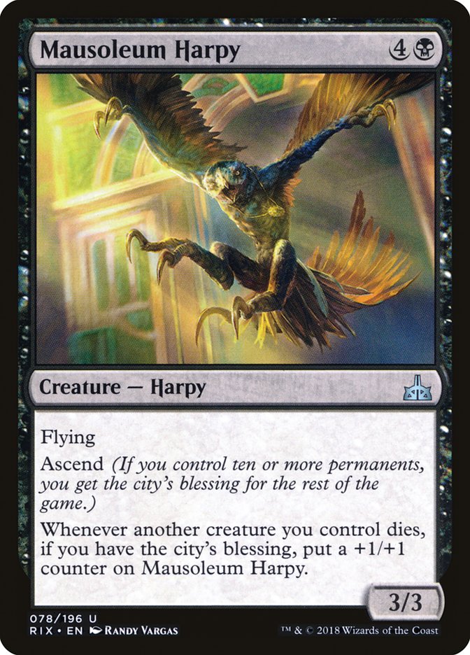 Mausoleum Harpy [Rivals of Ixalan] Magic: The Gathering