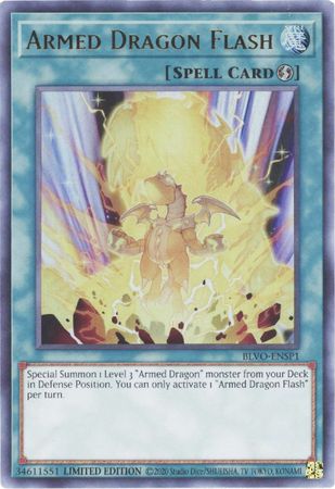 Armed Dragon Flash [BLVO-ENSP1] Ultra Rare Yu-Gi-Oh!