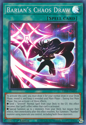 Barian's Chaos Draw [LED9-EN005] Super Rare Yu-Gi-Oh!