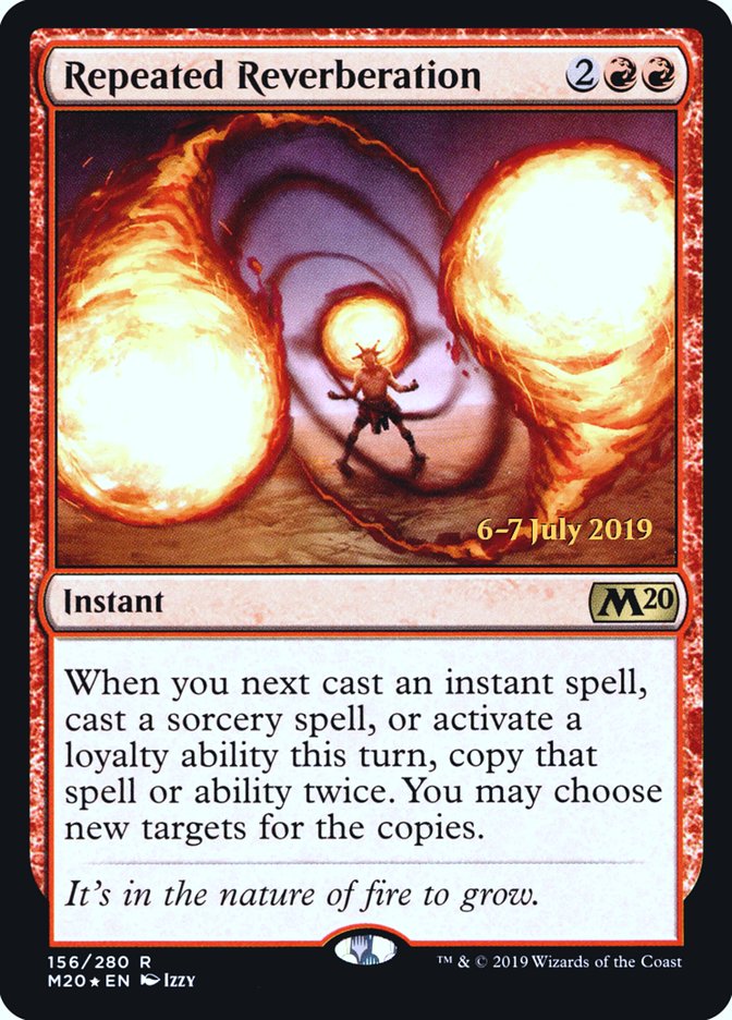 Repeated Reverberation [Core Set 2020 Prerelease Promos] Magic: The Gathering