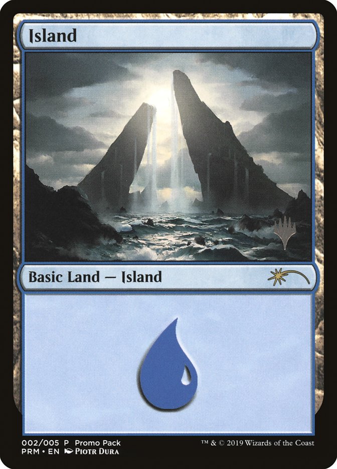 Island (2) [Core Set 2020 Promo Pack] Magic: The Gathering
