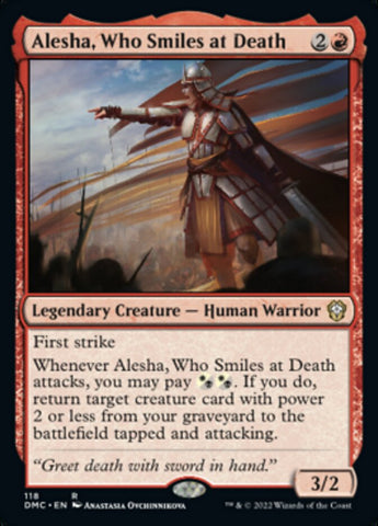 Alesha, Who Smiles at Death [Dominaria United Commander] Magic: The Gathering