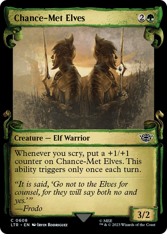 Chance-Met Elves [The Lord of the Rings: Tales of Middle-Earth Showcase Scrolls] Magic: The Gathering