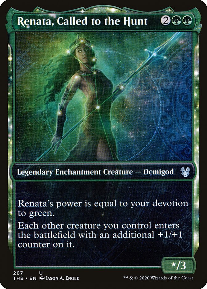 Renata, Called to the Hunt (Showcase) [Theros Beyond Death] Magic: The Gathering