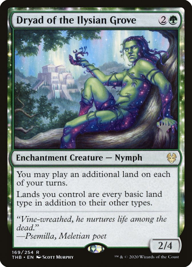 Dryad of the Ilysian Grove (Promo Pack) [Theros Beyond Death Promos] Magic: The Gathering