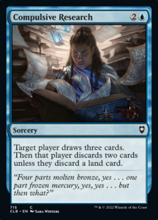 Compulsive Research [Commander Legends: Battle for Baldur's Gate] Magic: The Gathering