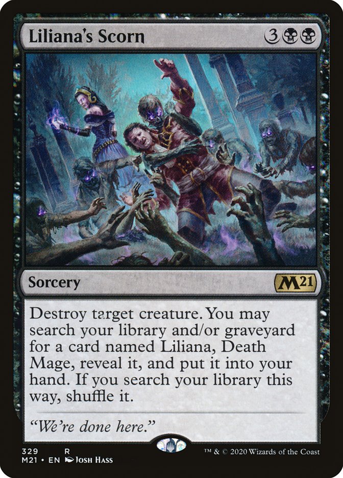 Liliana's Scorn [Core Set 2021] Magic: The Gathering